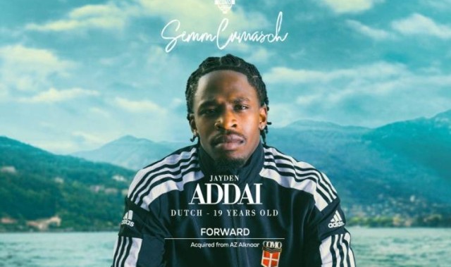 官方：科莫签19岁荷兰边锋雅代，签约5年据悉支付1400万欧