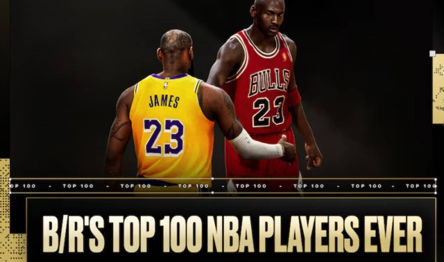 BR评百大球星：乔丹压詹姆斯居首 科比第11引争议