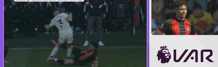 前英超裁判：埃瓦尼尔森铲马兹拉维就是红牌，他亮鞋钉且用力过度